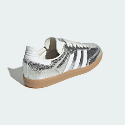 (Women) Adidas Samba OG Silver Metallic/Cloud White/Core White