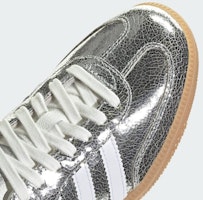 (W) Adidas Samba OG 銀色金屬/雲白/核心白 JR0035 1