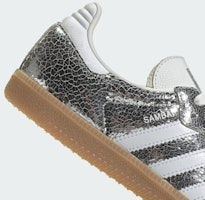 (W) Adidas Samba OG 銀色金屬/雲白/核心白 JR0035 2