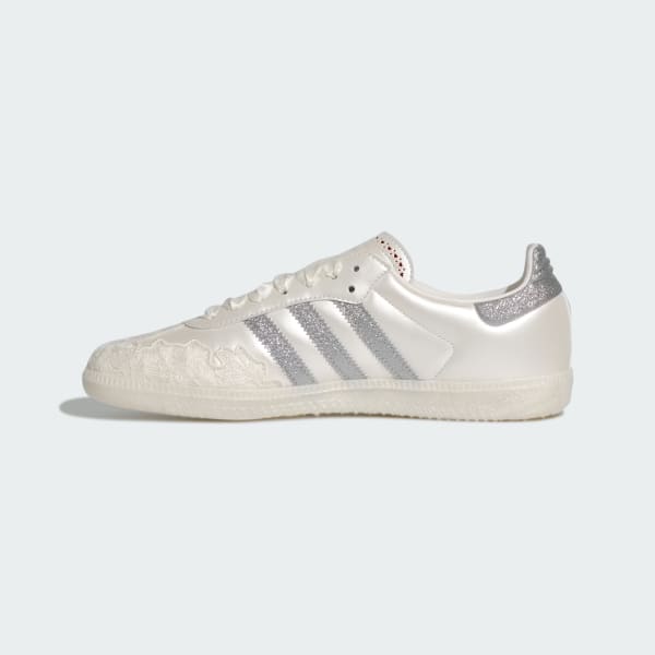 Sizing (W) 阿迪达斯 Samba OG 经典运动鞋 白色/供应色/银色金属 HP3658