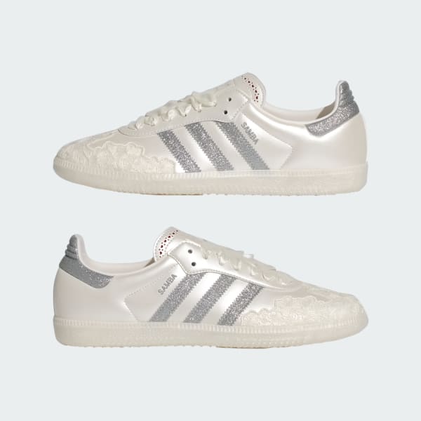 Sizing (W) Adidas Samba OG 運動鞋 白色/供應商色/銀色金屬 HP3658