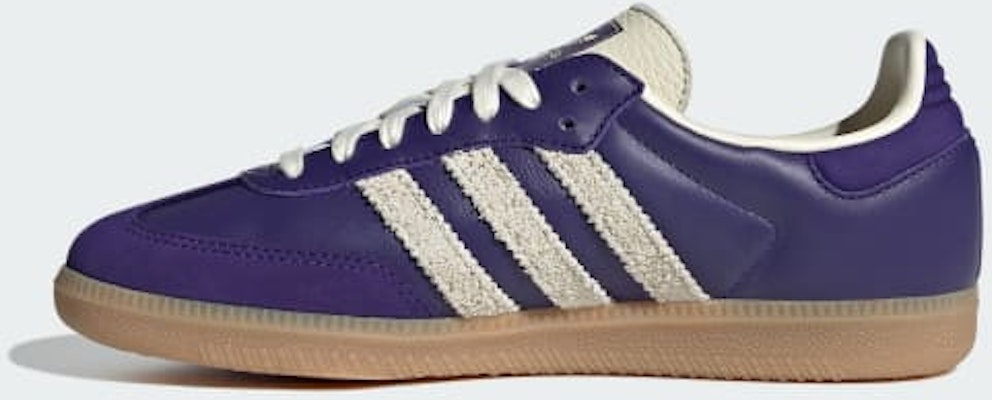 (Women) Adidas Samba OG Sneakers Collegiate Purple/Cream White/Gum JI2736 Details for (Women) Adidas Samba OG Sneakers Collegiate Purple/Cream White/Gum JI2736