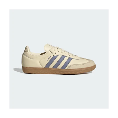 (W) Adidas Samba Sneakers Cream White/Silver Violet/Gum