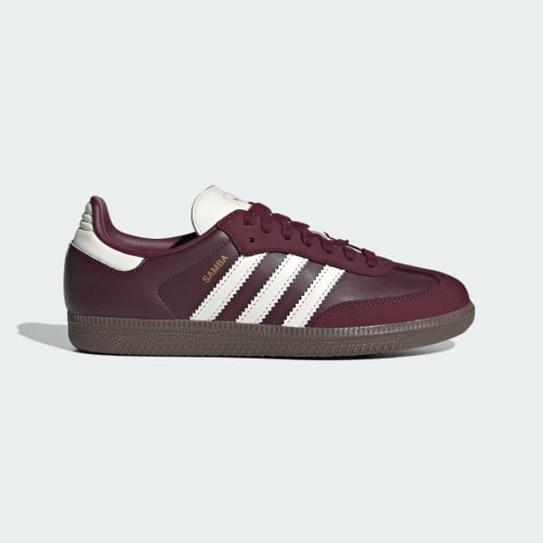 (Women) Adidas Samba OG Sneakers Maroon/Off White/Gum JR8844