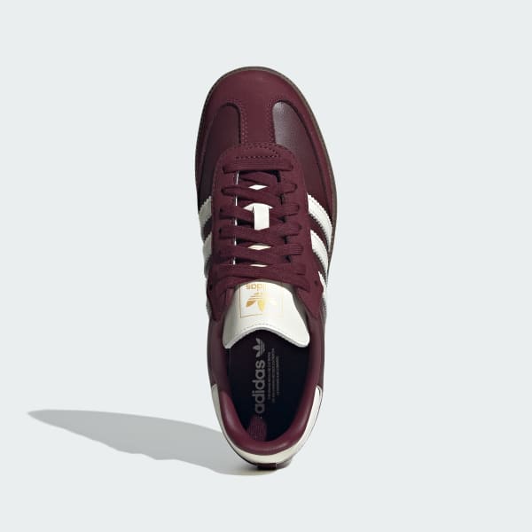Shop (W) Adidas Samba OG 經典運動鞋 酒紅色/米白色/生膠鞋底 JR8844
