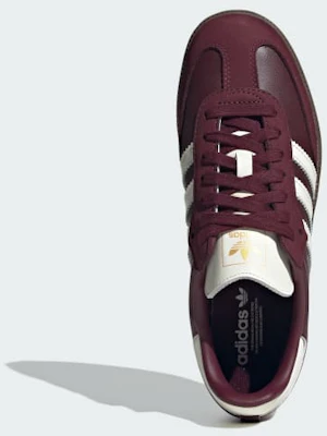 (W) Adidas Samba OG 經典運動鞋 酒紅色/米白色/生膠鞋底 JR8844 Shop (W) Adidas Samba OG 經典運動鞋 酒紅色/米白色/生膠鞋底 JR8844