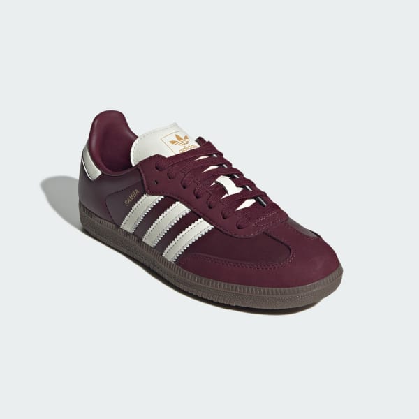 Sizing (W) Adidas Samba OG Maroon/Putih Krim/Gum Sneakers. JR8844
