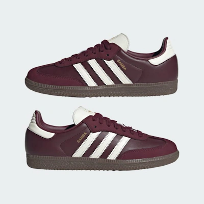 (Women) Adidas Samba OG Sneakers Maroon/Off White/Gum
