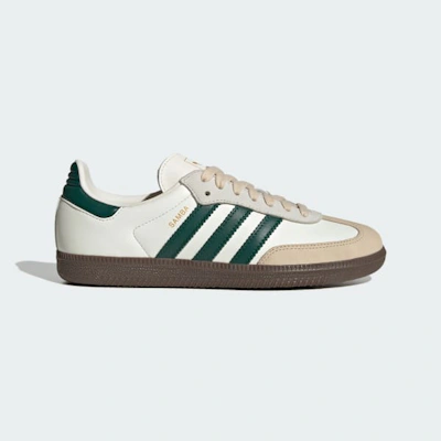 (Women) Adidas Samba OG Sneakers Off White/Collegiate Green/Sand Strata