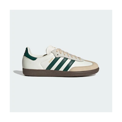 (W) Adidas Samba Sneakers Off White/Collegiate Green/Sand Strata