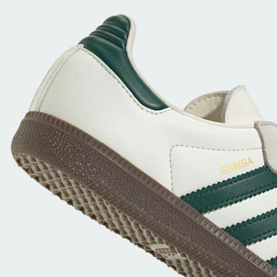 (Women) Adidas Samba OG Sneakers Off White/Collegiate Green/Sand Strata