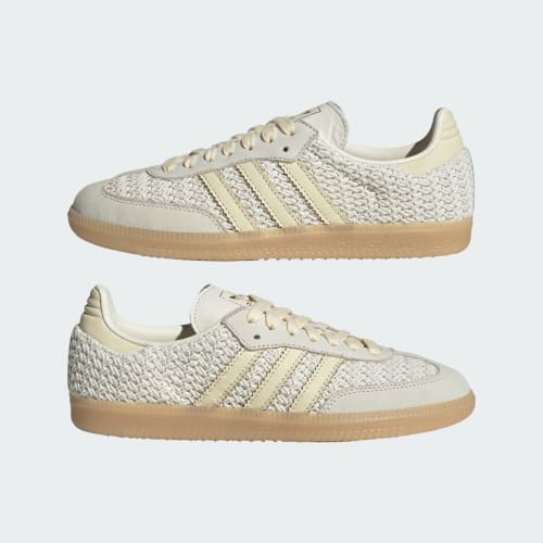 Cheap (Women) adidas Samba OG Sneakers Off White/Warm Vanilla/Gum LA7815