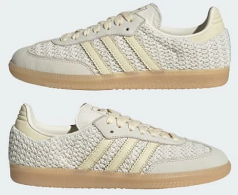 (W) adidas Samba OG 運動鞋 白色/香草暖色/生膠 LA7815 1