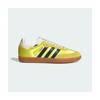 (W) Adidas Samba Sneakers Shock Yellow/Night Indigo/Cream White