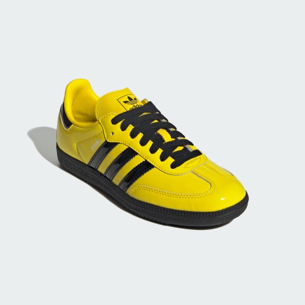 Purchase (W) Adidas Samba OG Kuning/Hitam Teras/Perak Metalik Sneakers JR8749