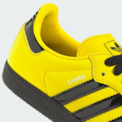 (Women) Adidas Samba OG Sneakers Yellow/Core Black/Silver Metallic JR8749 Cheap (Women) Adidas Samba OG Sneakers Yellow/Core Black/Silver Metallic JR8749