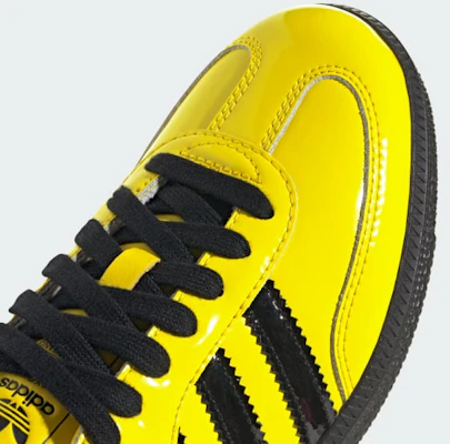 (W) Adidas Samba OG Kuning/Hitam Teras/Perak Metalik Sneakers JR8749 2