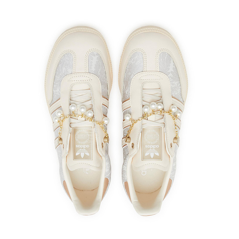 Details for (W) 아디다스 삼바 OG 화이트/그린 JQ2616