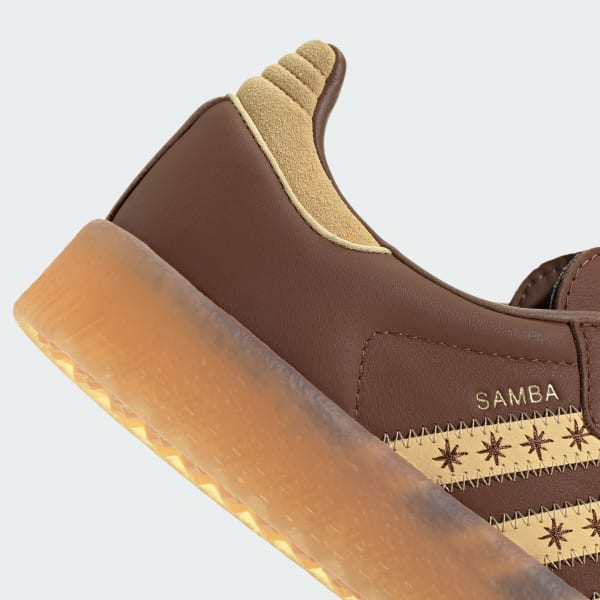 Cheap (W) Adidas Samba 二手棕色/橙色/淺天藍 JS3958