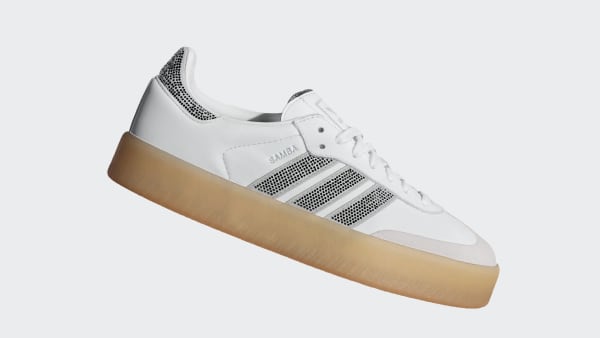 (W) Adidas SAMBAE "W" Puffer Sandals Crystal White/Silver Metallic/Gum 圖 2