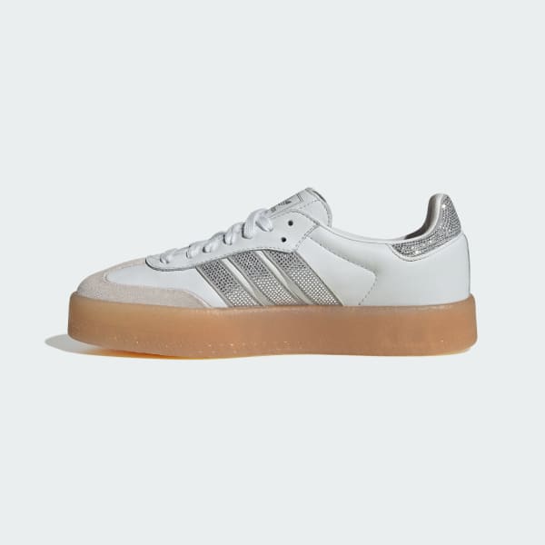 (W) Adidas SAMBAE "W" Puffer Sandals Crystal White/Silver Metallic/Gum 圖 7