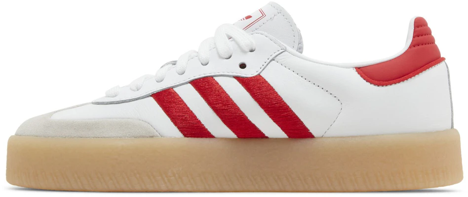 (W) adidas Samba ''Weiß Rot Gum'' ID0438 Lookbook (W) adidas Samba ''Weiß Rot Gum'' ID0438