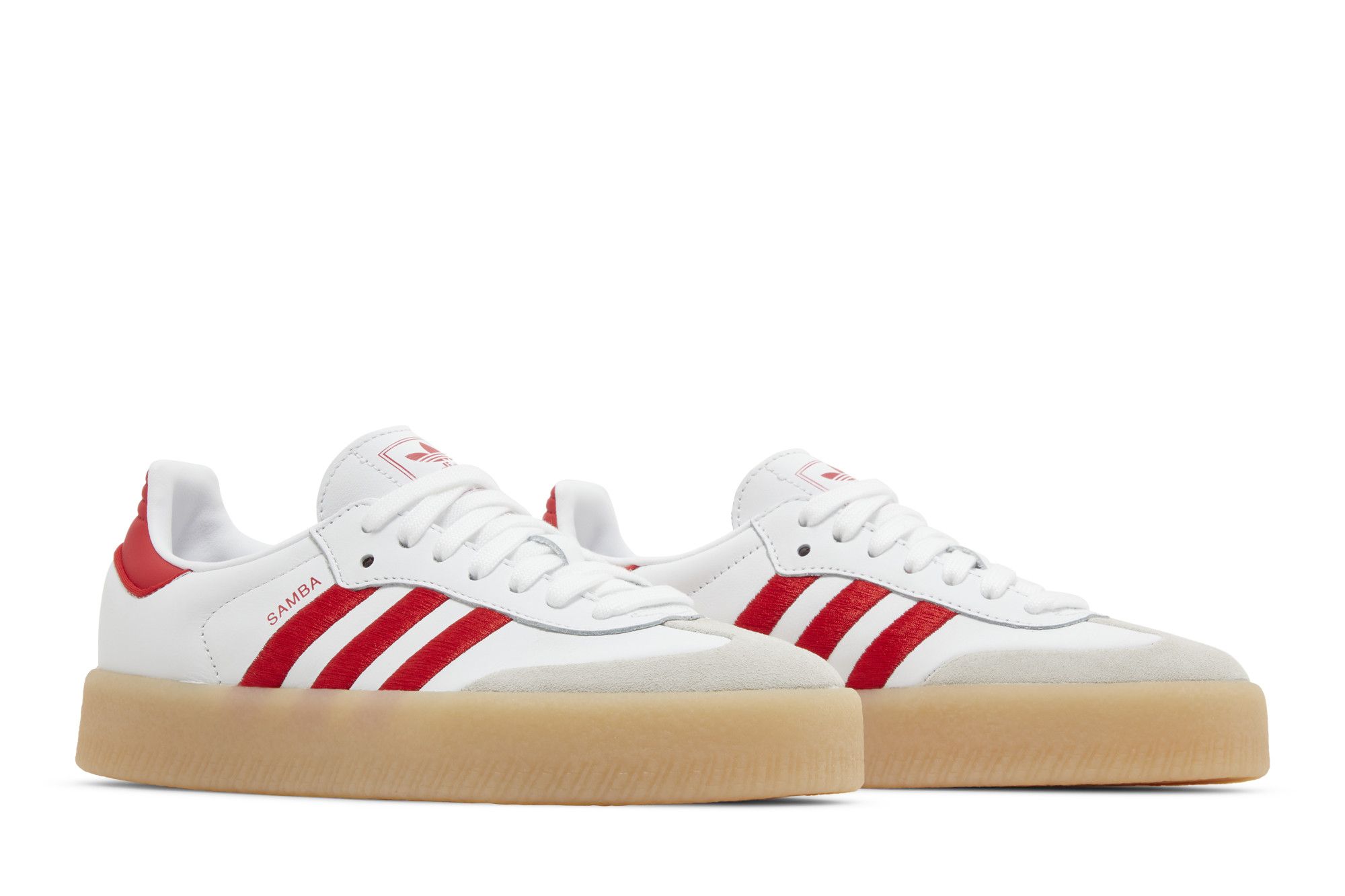 Cheap (W) adidas Samba ''Weiß Rot Gum'' ID0438