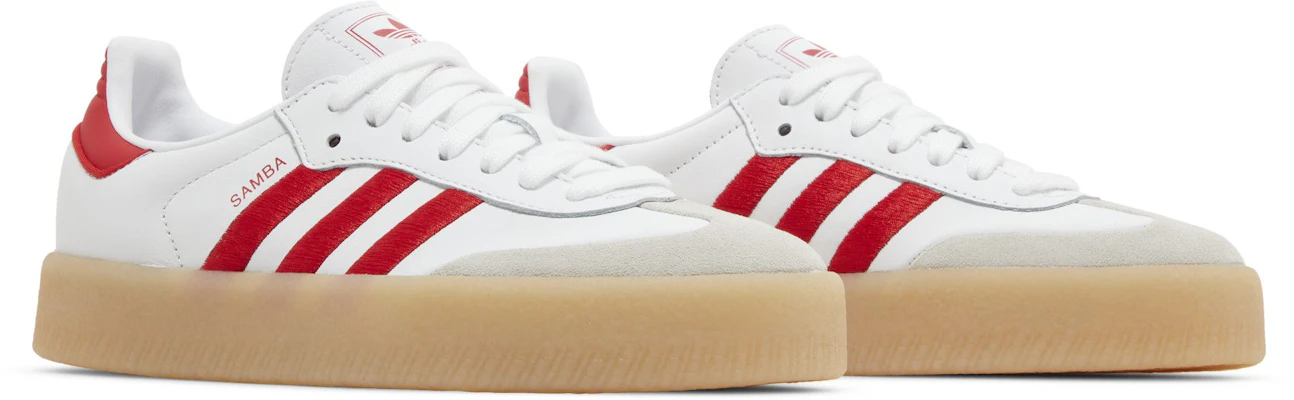 (W) adidas Samba ''Weiß Rot Gum'' ID0438 Cheap (W) adidas Samba ''Weiß Rot Gum'' ID0438