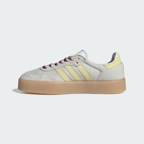 Details for (W) Adidas SAMBAE Sneakers - Koleksi Kasut Bergaya Cloud White/Grey One/Powder Yellow JI2739