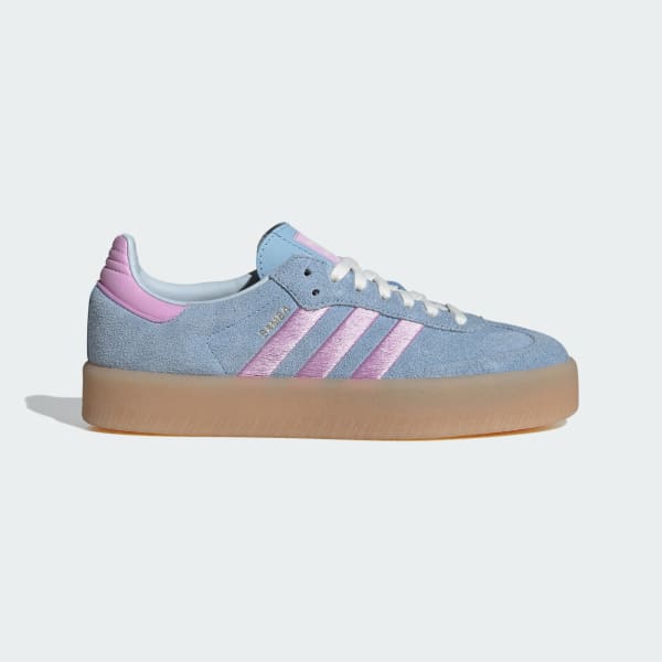(Women) Adidas SAMBAE Sneakers Clear Sky/Bliss Lilac/Gum JH8836