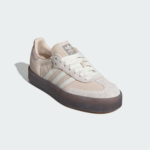 Shop (W) Adidas SambaE 白色休閒鞋 米白/灰白/灰色 JI3882