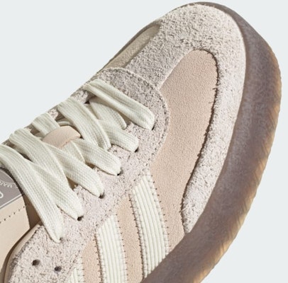 (Women) Adidas SambaE White Sneakers Linen/Off White/Grey JI3882 1