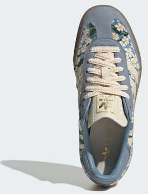 (W) 阿迪达斯Sambae x Liberty联名 奶油白/触感蓝/金属金 JQ6046 Shop (W) 阿迪达斯Sambae x Liberty联名 奶油白/触感蓝/金属金 JQ6046