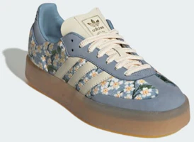 Sizing (W) Adidas Sambae x Liberty London Crema Bianca/Blu Tattile/Oro Metallizzato JQ6046