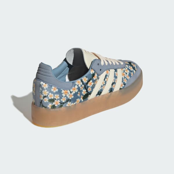 Cheap (W) Adidas Sambae x Liberty London Crema Bianca/Blu Tattile/Oro Metallizzato JQ6046