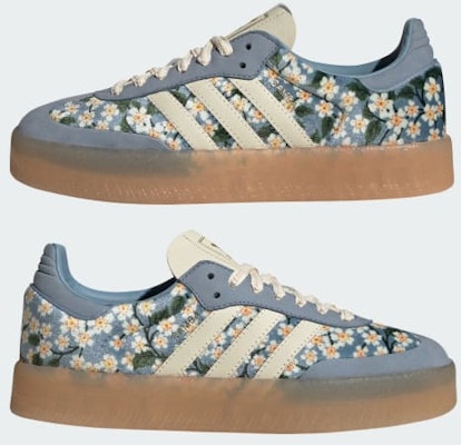 (W) 阿迪达斯Sambae x Liberty联名 奶油白/触感蓝/金属金 JQ6046 1