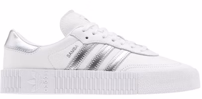 (Women) adidas Sambarose 'Cloud White Silver' EE9017 (Women) adidas Sambarose 'Cloud White Silver' EE9017