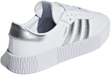 (W) adidas Sambarose 'Blanco Nube Plata' EE9017 Shop (W) adidas Sambarose 'Blanco Nube Plata' EE9017