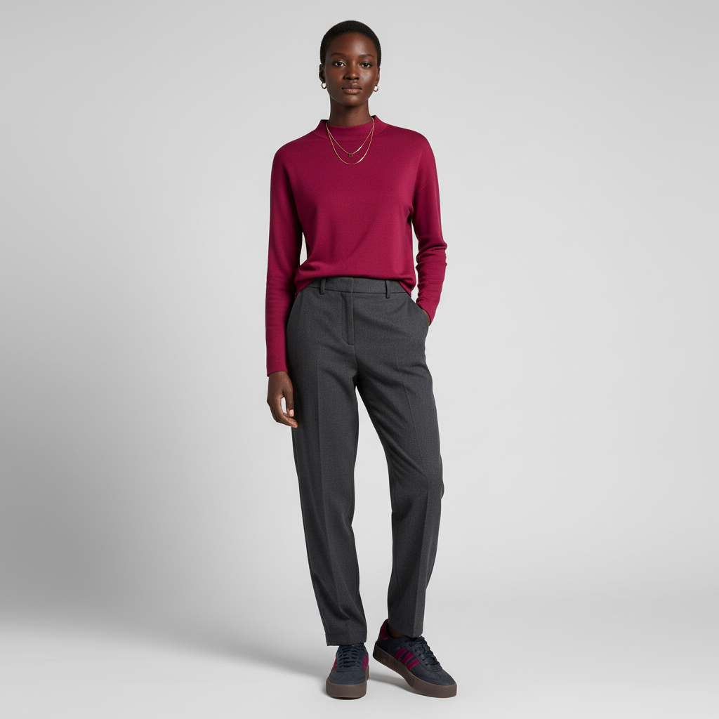 Lookbook (W) adidas Sambarose 'Legend Ink Shock Pink' Wanita EF0602