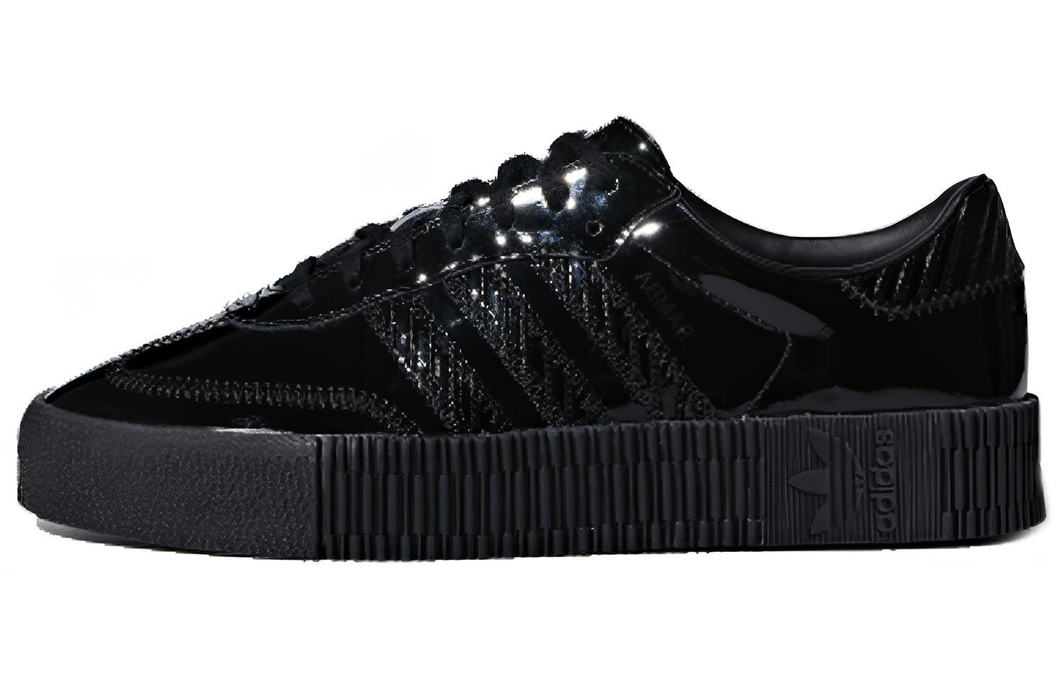 (Women) adidas Sambarose 'Patent Black' CG6618
