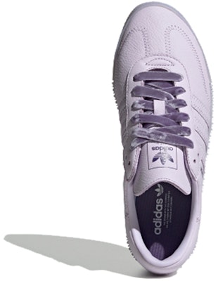 adidas originals Samba 防滑耐磨 低幫 板鞋 女款 淺紫色 Purchase adidas originals Samba 防滑耐磨 低幫 板鞋 女款 淺紫色