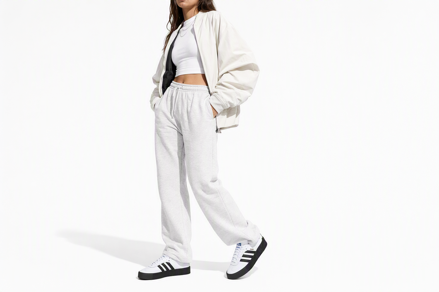 Order (Women) adidas Sambarose 'White Black' FV0767