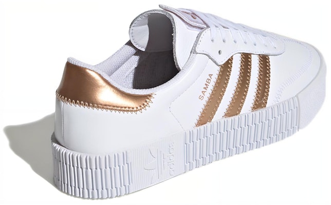 (W) adidas Sambarose 'Putih Tembaga Metalik' FV4442 Lookbook (W) adidas Sambarose 'Putih Tembaga Metalik' FV4442