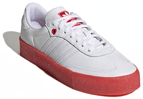(W) adidas Sambarose 'Putih Scarlet' FZ1831 Lookbook (W) adidas Sambarose 'Putih Scarlet' FZ1831