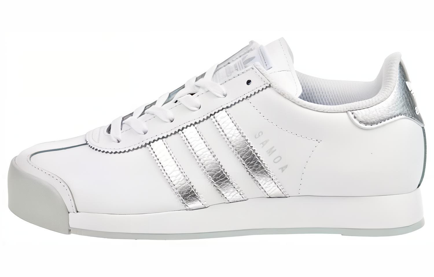 (Women) adidas Samoa 'White Metallic Silver' AQ7912