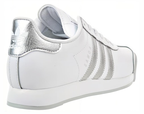 (Women) adidas Samoa 'White Metallic Silver' AQ7912 Lookbook (Women) adidas Samoa 'White Metallic Silver' AQ7912
