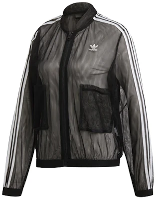 (W) adidas Jaket Hitam Semi-Sheer 3-Stripes Track DX3694 Buy (W) adidas Jaket Hitam Semi-Sheer 3-Stripes Track DX3694