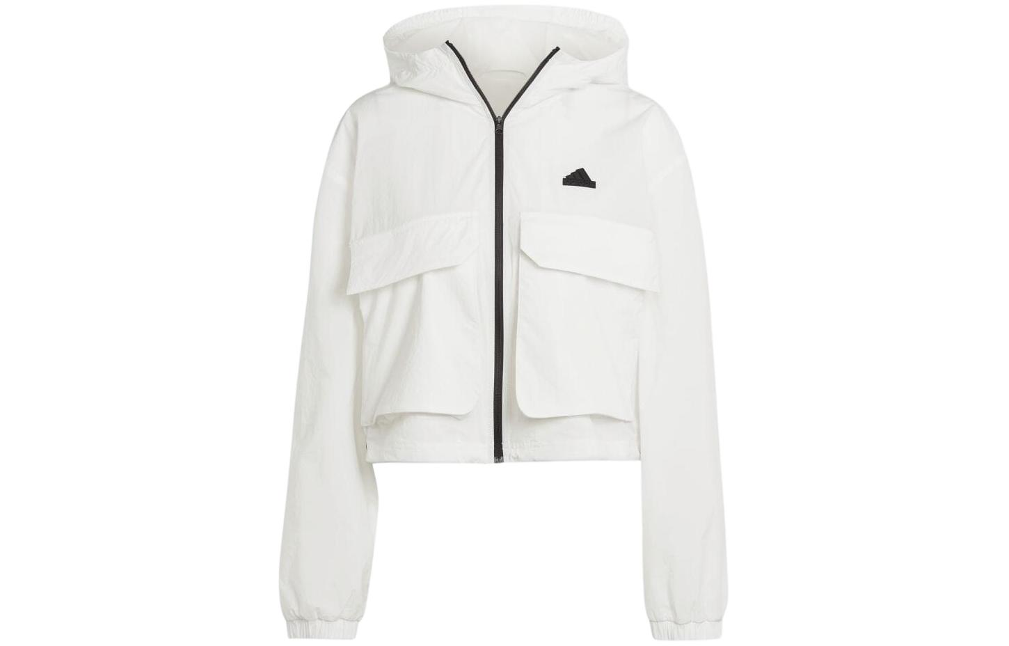 (Women) adidas Short Utility Hooded Jacket Beige IS0660