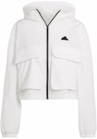 (Women) adidas Short Utility Hooded Jacket Beige IS0660