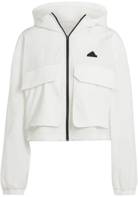 (Women) adidas Short Utility Hooded Jacket Beige IS0660 Buy (Women) adidas Short Utility Hooded Jacket Beige IS0660